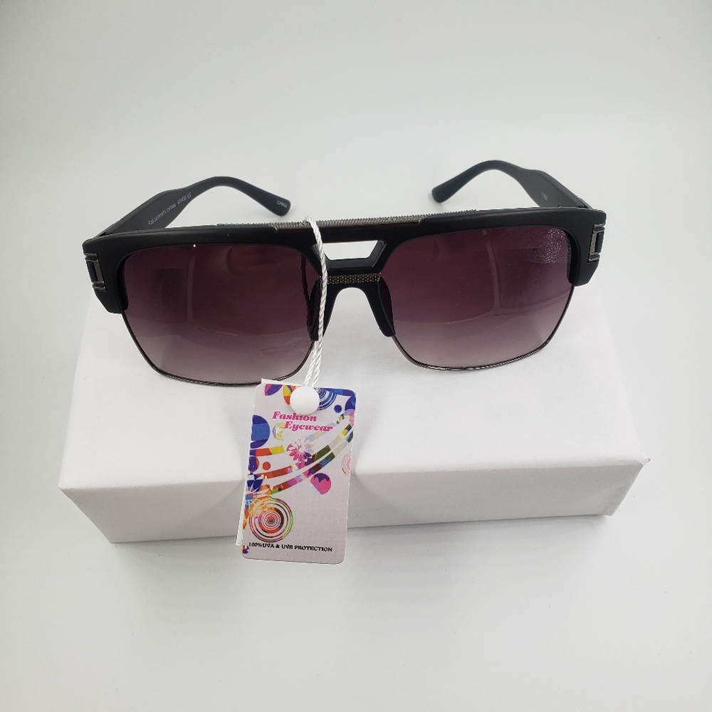 Men's black matte sunglasses. .